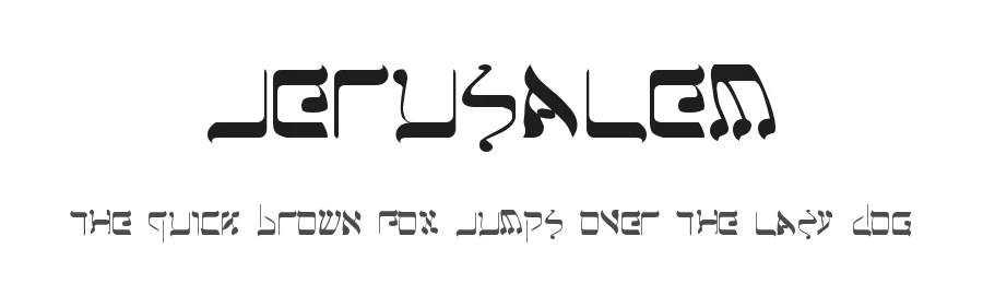 Jerusalem by Iconian Fonts — Decorative Font