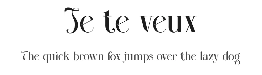 Je te veux