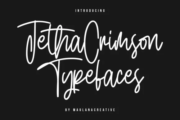 Jetha Crimson Font by Maulana Creative — Wedding Font