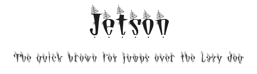 Jetson by Shrine Of Isis Font Foudry β Decorative Font
