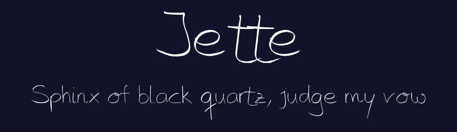 Jette by Nils Merkel — Script Handwritten Font — thumbnail 2