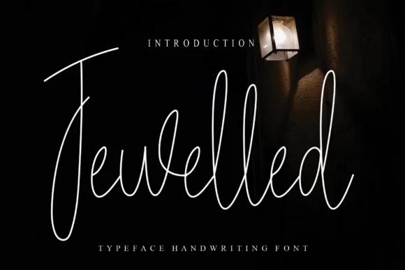 Jewelled Font by Creativewhitee — Script Handwritten Font