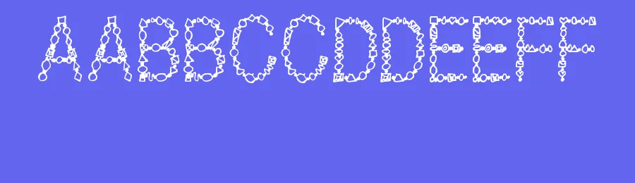 Jewels by Cloutierfontes — Decorative Font — thumbnail 3
