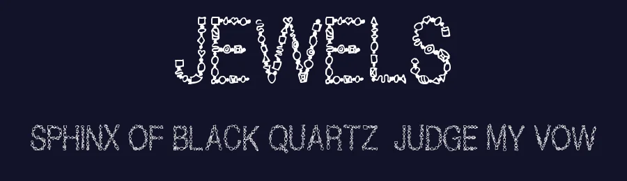 Jewels by Cloutierfontes — Decorative Font — thumbnail 2