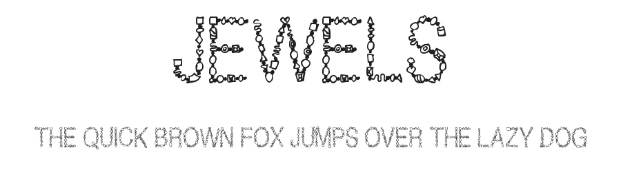 Jewels by Cloutierfontes β Decorative Font