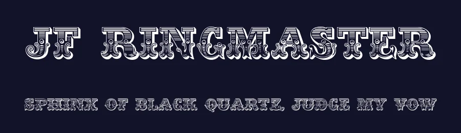 JF Ringmaster by Jester Font Studio — Decorative Font — thumbnail 2