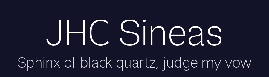 JHC Sineas by Jehoo Creative — Sans Serif Font — thumbnail 2