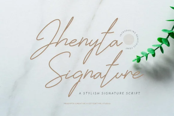 Jhenyta Signature Font by pradiptacreative — Script Handwritten Font