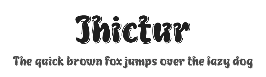 Jhictur by twinletter — Decorative Font