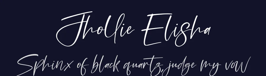 Jhollie Elisha by Perspectype Studio - Letterena.com — Script Handwritten Font — thumbnail 2