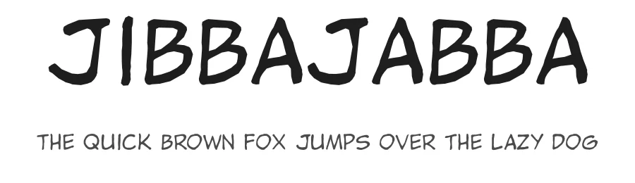Jibbajabba by JibbaJabba Fonts β Decorative Font