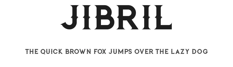 Jibril by Peter Olexa — Decorative Font
