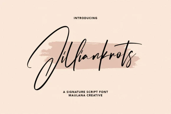 Jilliankrots Font by Maulana Creative — Script Handwritten Font