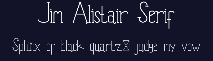 Jim Alistair Serif by Edric Studio — Serif Font — thumbnail 2