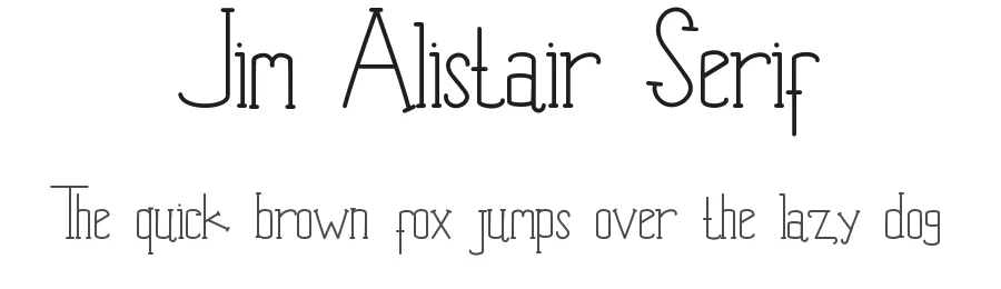 Jim Alistair Serif by Edric Studio — Serif Font