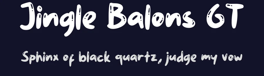Jingle Balons GT by Typetasty — Decorative Font — thumbnail 2