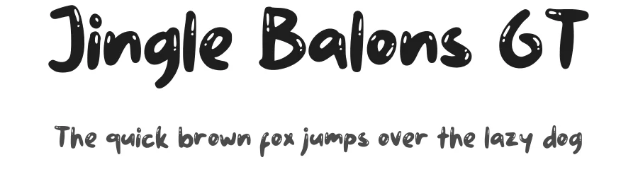Jingle Balons GT by Typetasty — Decorative Font