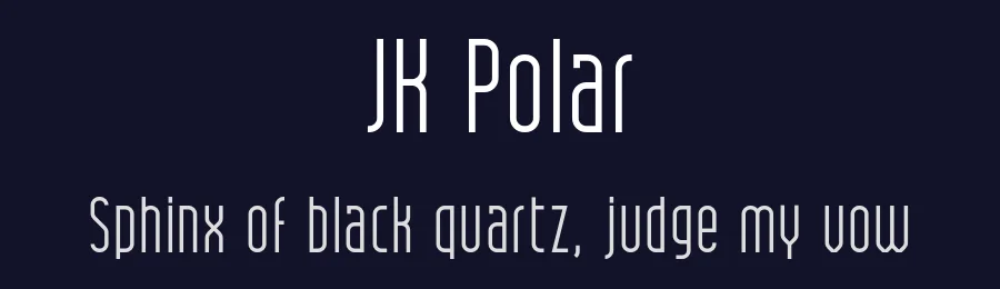 JK Polar by Jacob King — Sans Serif Font — thumbnail 2