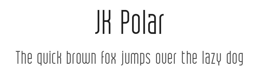 JK Polar by Jacob King — Sans Serif Font