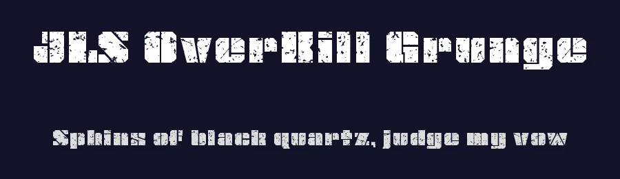JLS OverKill Grunge by Fontry West — Decorative Font — thumbnail 2