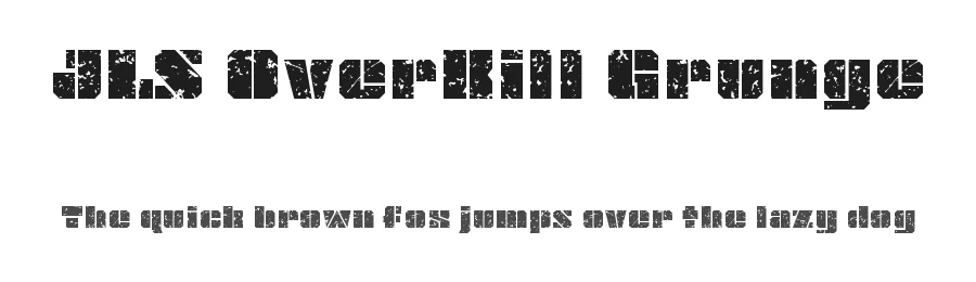 JLS OverKill Grunge by Fontry West — Decorative Font