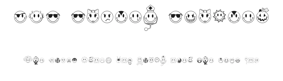 JLS Smiles Sampler by Fontry West β Dingbats Font