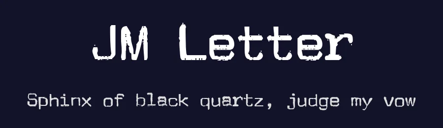 JM Letter by Jens Marquardt Bonn — Decorative Font — thumbnail 2