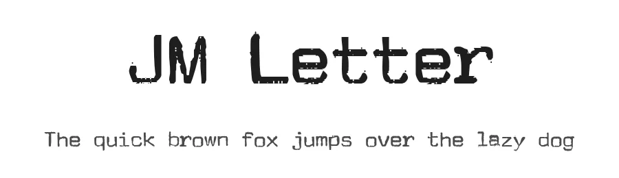 JM Letter by Jens Marquardt Bonn — Decorative Font