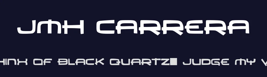 JMH Carrera by Jorge Morón — Decorative Font — thumbnail 2