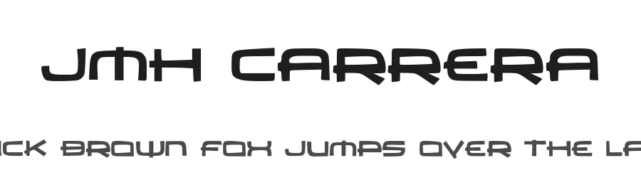 JMH Carrera by Jorge Morón — Decorative Font