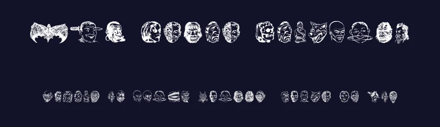 JMH Eerie Dingbats by Jorge Morón — Dingbats Font — thumbnail 2
