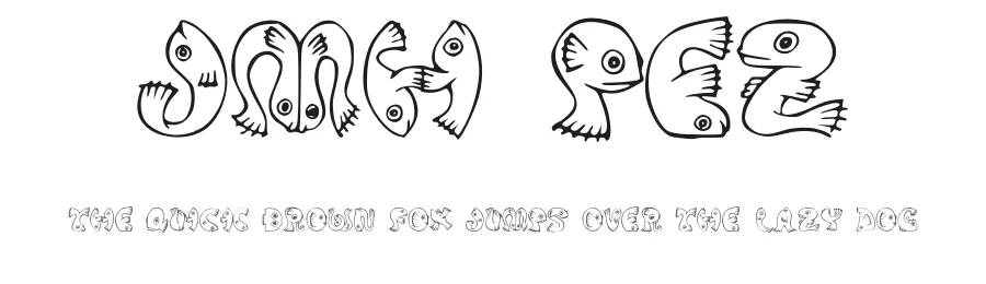 JMH Pez by Jorge MorΓ³n β Decorative Font