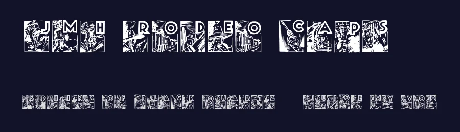 JMH Rodeo Caps3 by Jorge Morón — Decorative Font — thumbnail 2