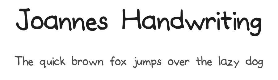 Joannes Handwriting
