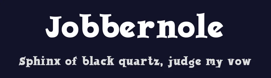 Jobbernole by Uddi Uddi — Decorative Font — thumbnail 2