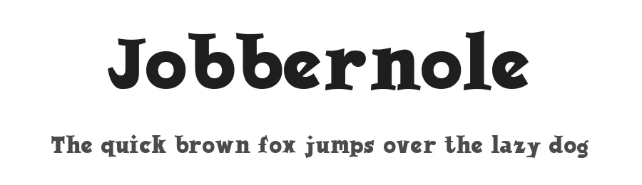 Jobbernole by Uddi Uddi — Decorative Font