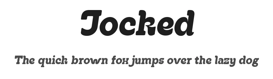 Jocked by Glyphminds Studios — Decorative Font