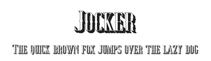 Jocker by Craft Supply Co. — Decorative Font