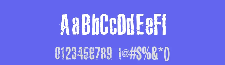 Joels Ragged Font by Joel Merritt — Decorative Font — thumbnail 3
