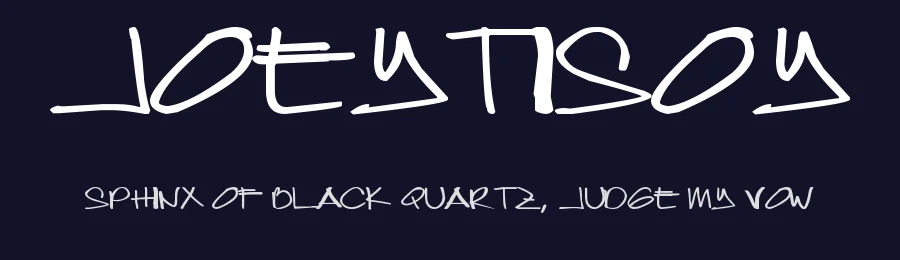 Joeytisoy by Joey Perez — Decorative Font — thumbnail 2