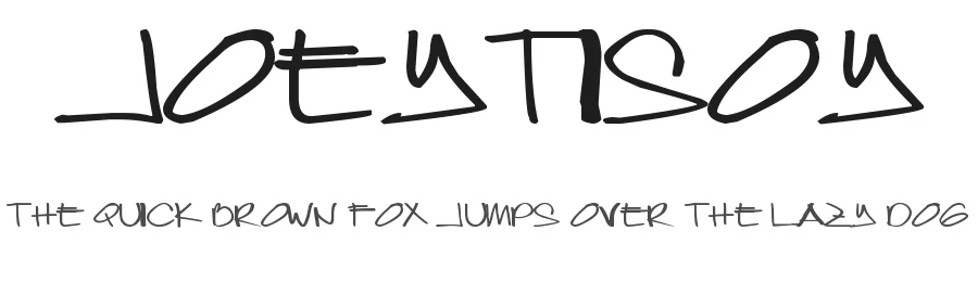 Joeytisoy by Joey Perez — Decorative Font