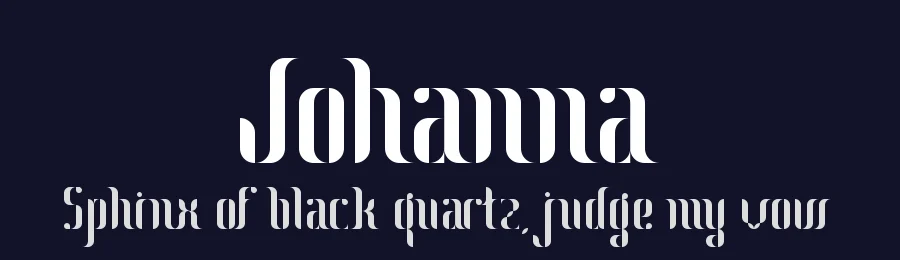 Johanna by Adrià  Gómez — Decorative Font — thumbnail 2