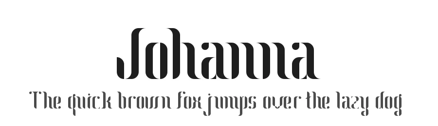Johanna by Adrià  Gómez — Decorative Font