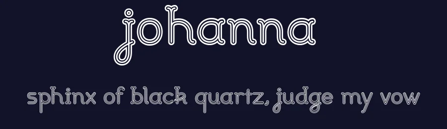 Johanna by Benoît Sjöholm — Decorative Font — thumbnail 2