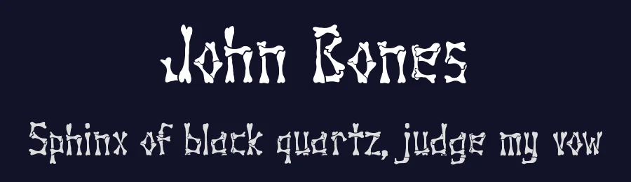 John Bones by Tokopress — Decorative Font — thumbnail 2