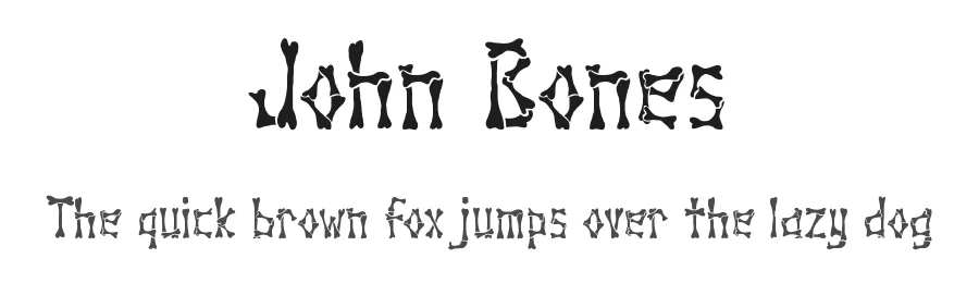 John Bones by Tokopress β Decorative Font