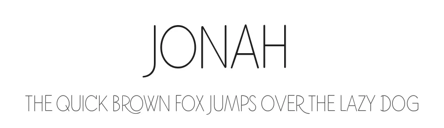 Jonah by YTY Digital TypeFoundry — Sans Serif Font