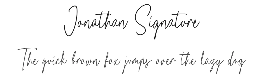 Jonathan Signature