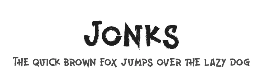 Jonks by Typefactoryco — Decorative Font