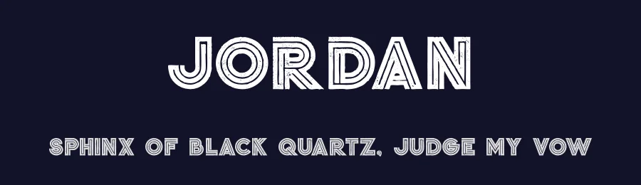Jordan by Peter Olexa — Decorative Font — thumbnail 2